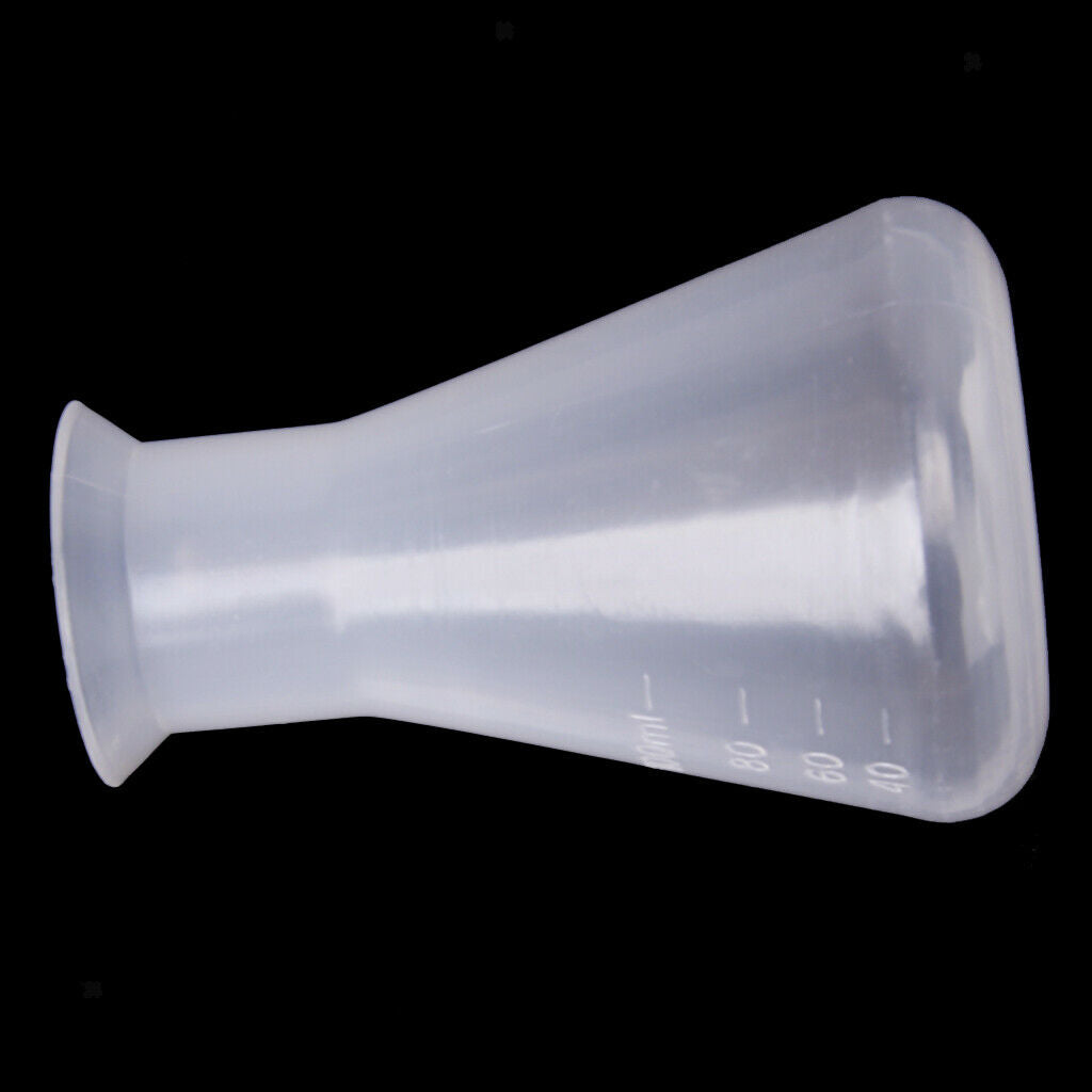 100ml+250ml Graduated Conical Erlenmeyer Flask Container Bottle Lab Measure