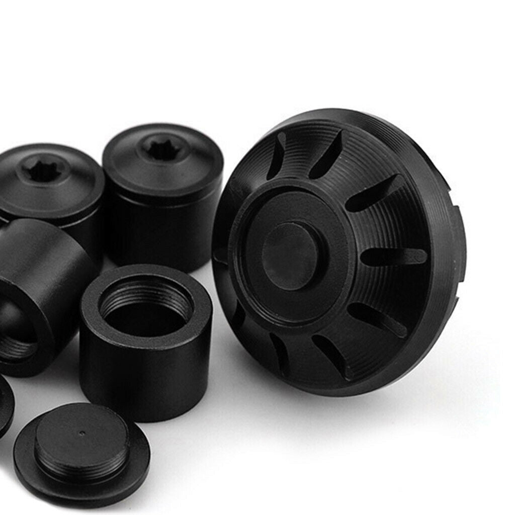 Motorcycle Hubcaps Set Wheel Side Fit for Piaggio Vespa GTS GTV 17-20 Black