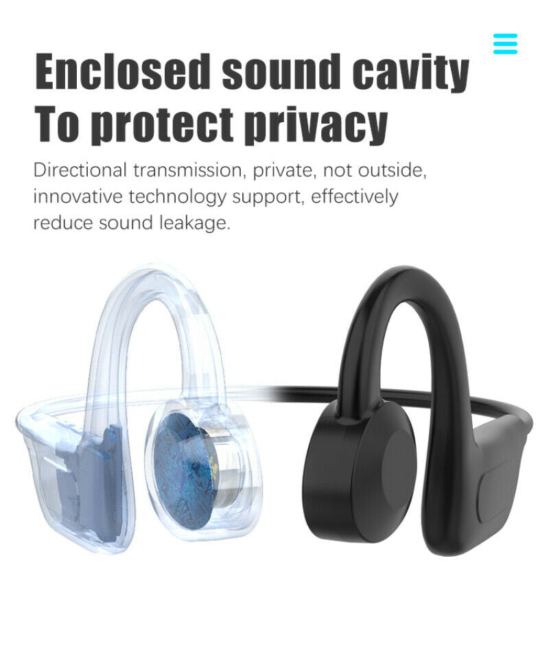 Sport Wireless Bluetooth Headphones Bone Conduction Earphones Earbuds Headset