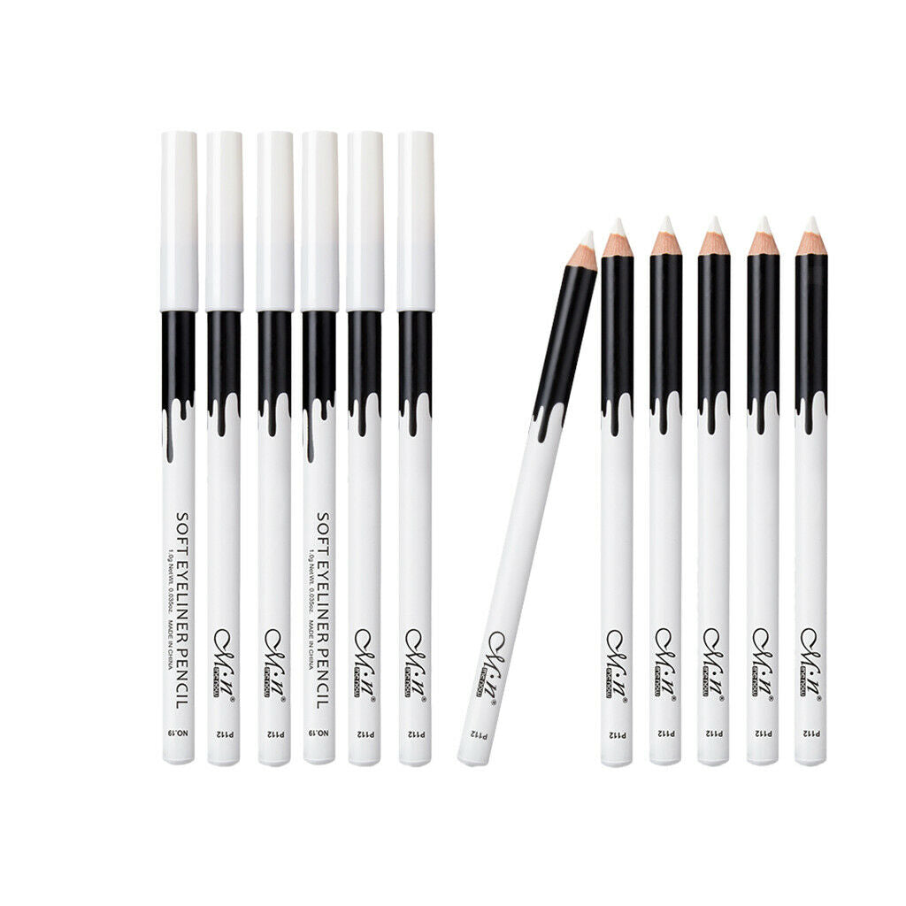 Pack of 12 Professional Makeup Cosmetic Highlight Eyeliner Pencil Pen Stick