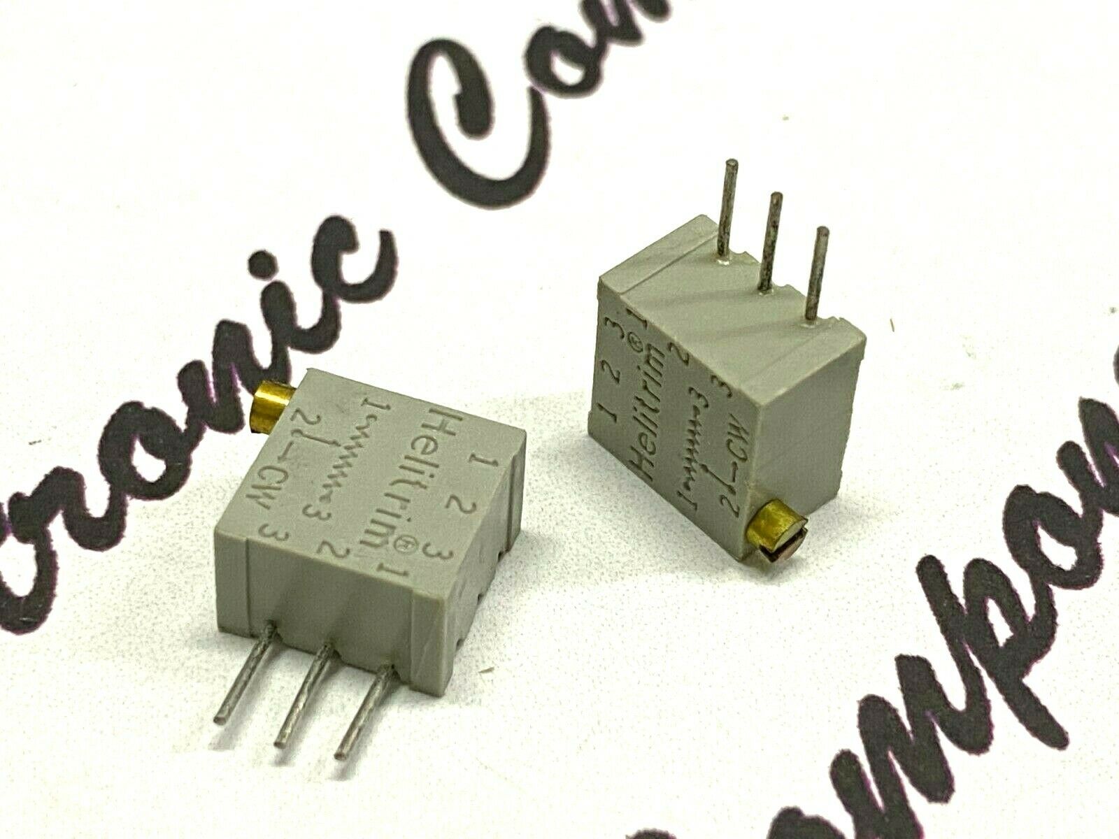 2pcs - BECKMAN / HELITRIM 68XR50K 50K Multi Turn Potentiometer / Trimmer