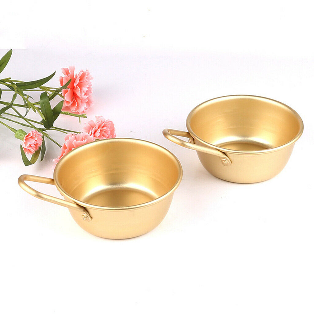 Rice Wine Bowl Aluminum 12X5cm Ramen Bowl Sake Soju Cup Travel Kitchen