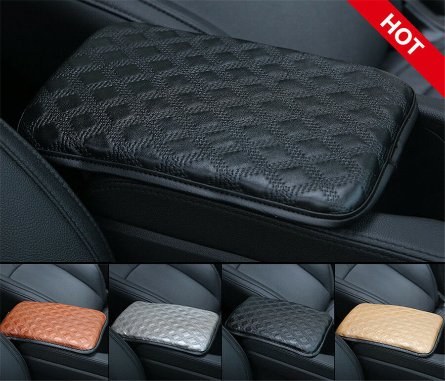 Car Center Console Box /Armrest box Leather+Sponge Cushion Armrests Cover Pad
