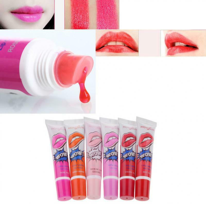 6x Peel Off Lip Gloss Makeup Long Lasting Lip Tint Color for Party Daily