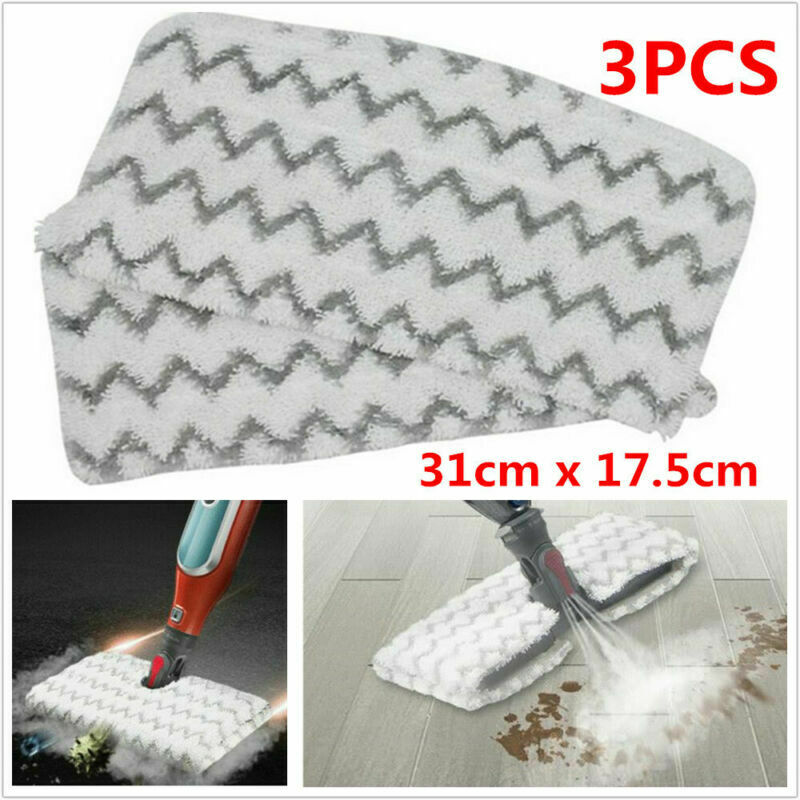 3 PCS Washable Steam Mop Pads Replacement For Vacuum S1000 S1000A S1000WM Clean