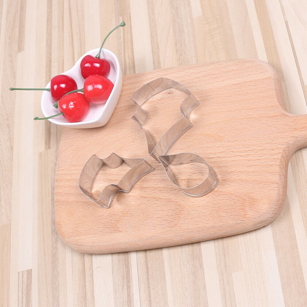3pcs Polymer Cutter Stainless Steel Clay Tools Geometry Cookie Flower Cutting