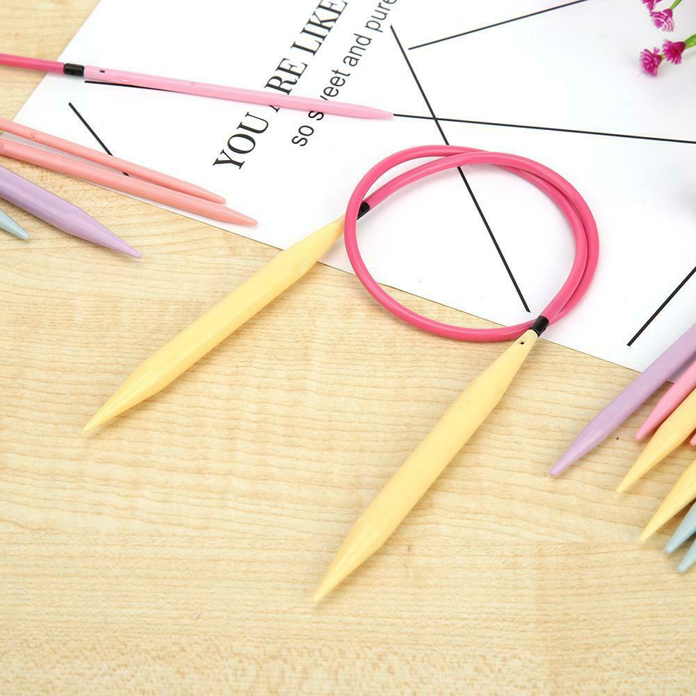 10 Pairs Plastic Change Head Circular Knitting Needle Crochet Hooks Set Kits
