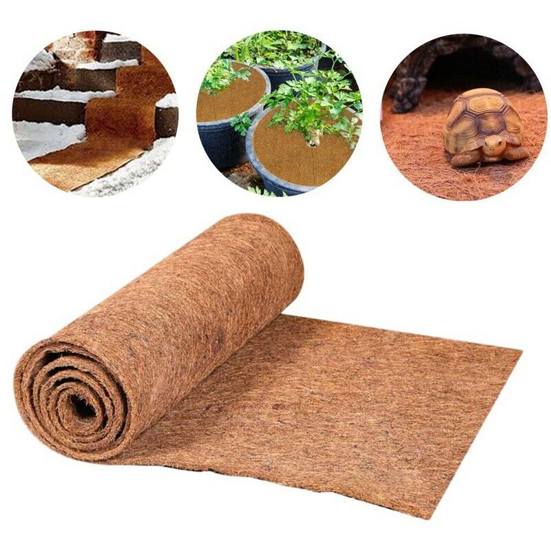 Liner Bulk Roll 0.5Mx1M Flowerpot Mat Coconut Palm Carpet for Wall Hanging BA8L2