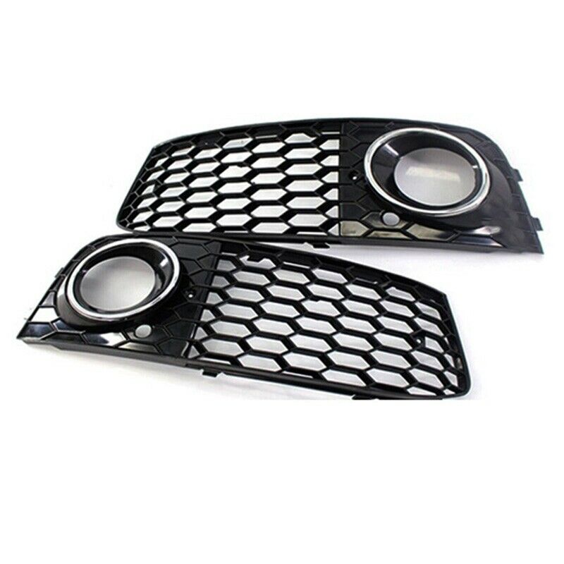 New Electroplated Perforation Chrome  Honeycomb Front Fog Light Lamp Cover GriD6