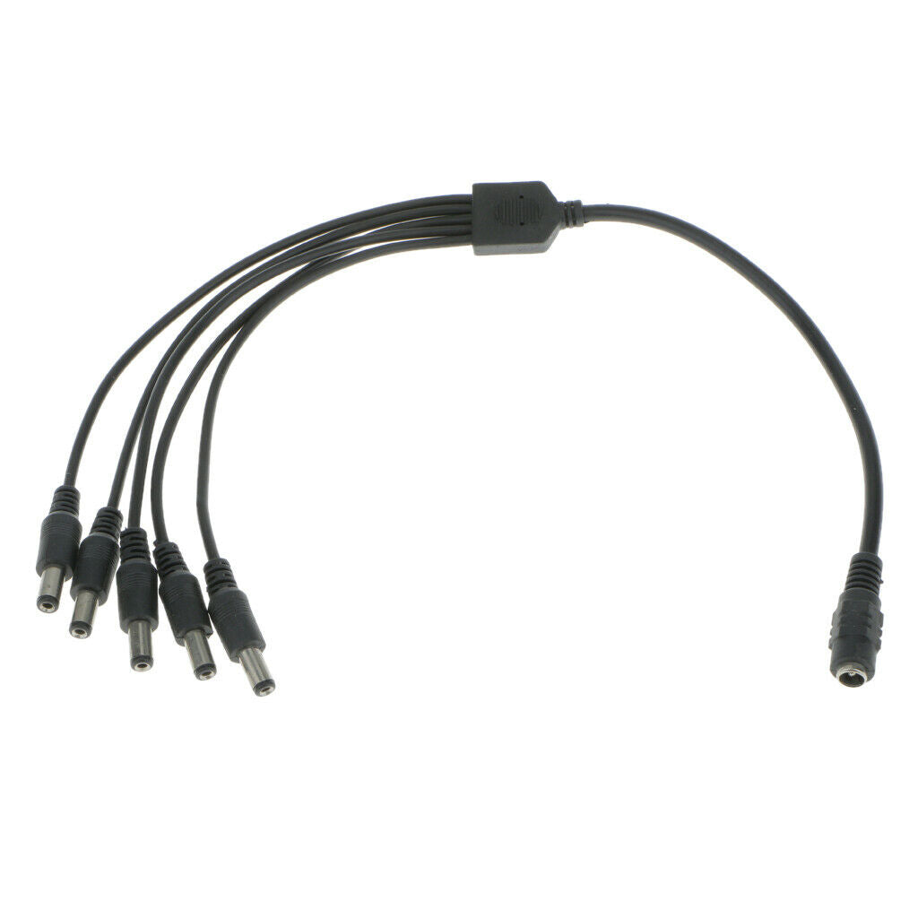5 Port Cable Adapter Power Camera  Splitter Piece