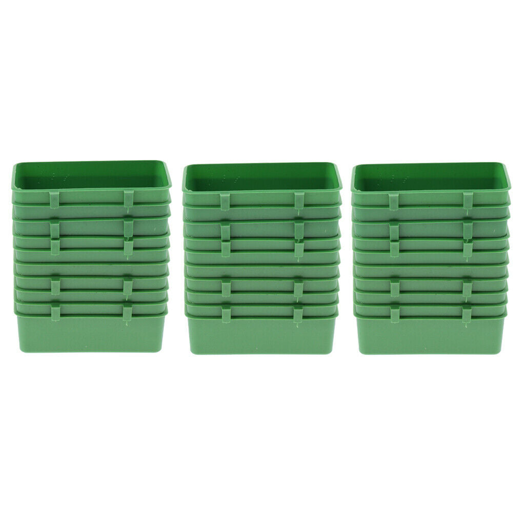 30 Pack Bird Parrot Food Water Plastic Bowl Cups Pigeons Cage Feeding Feeder