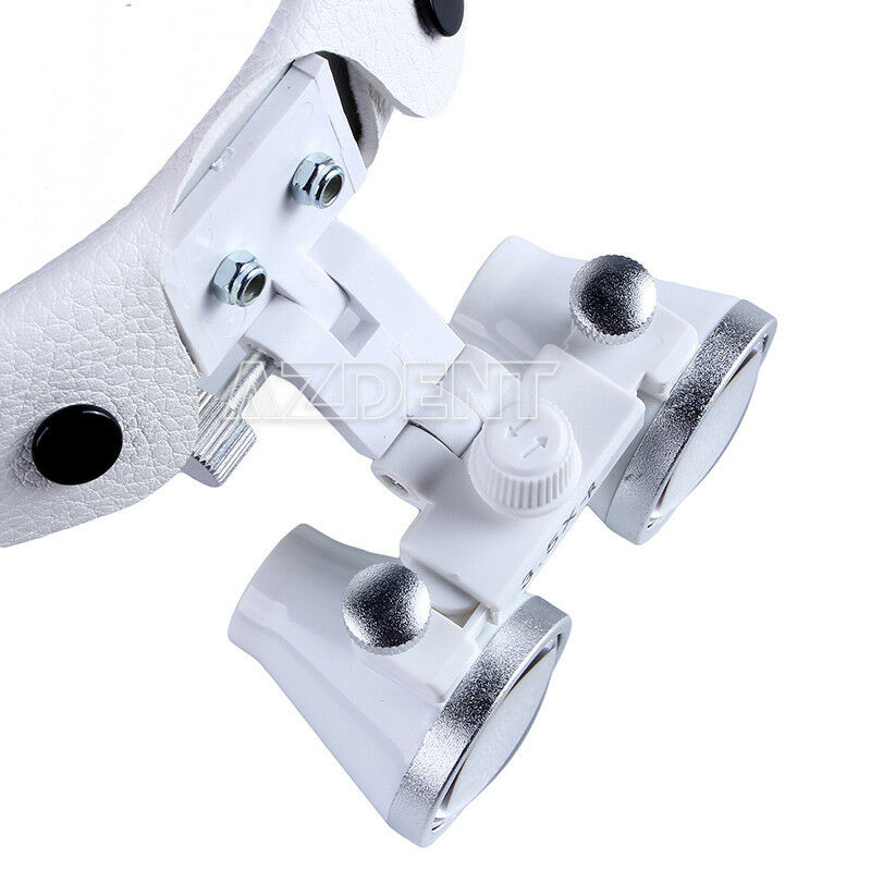 3.5X Loupes Dental Medical Surgical Binocular Headband Glass Magnifier White