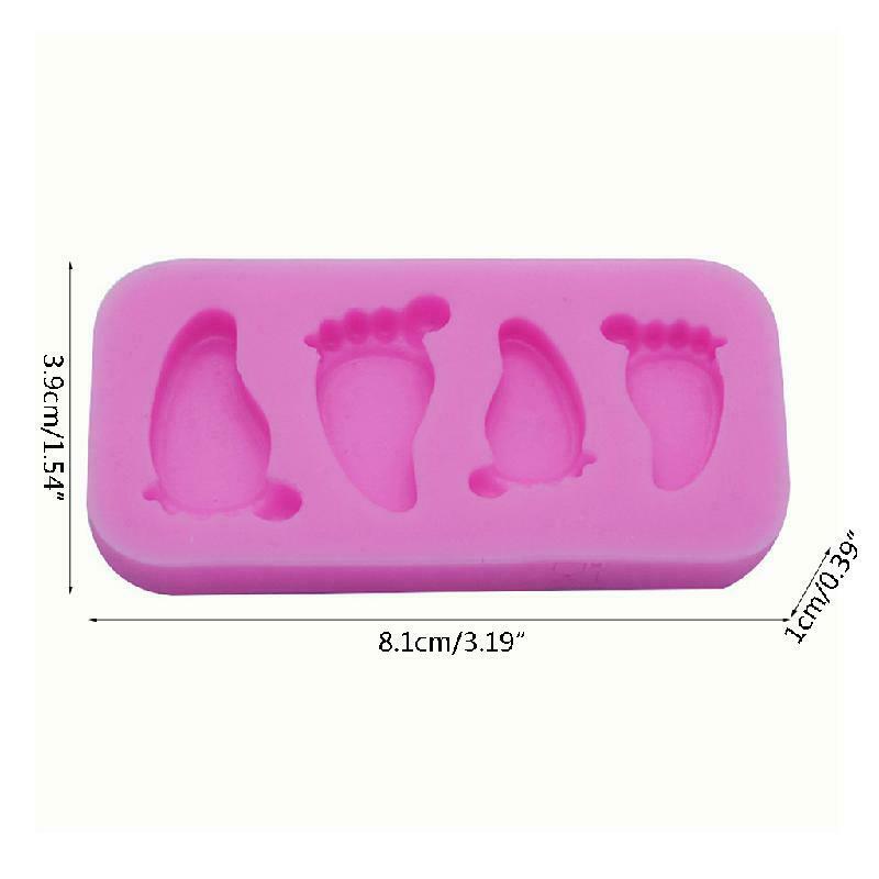 Cute Baby Foot Silicone Fondant Mold DIY Cake Decorating Mould Chocolate Candy