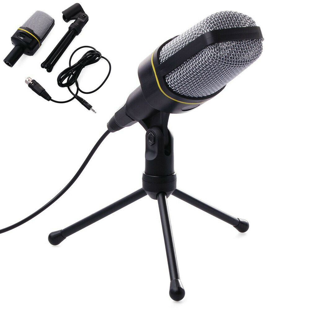 Multipurpose Computer Game KTV Live Broadcast Condenser Microphone +Bracket