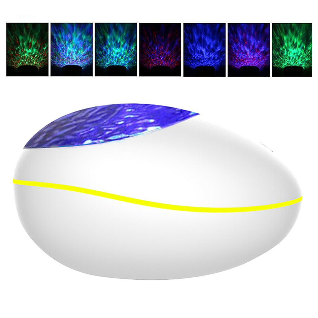 2-in-1 Projection Lamp and Bluetooth Speaker 8 Colors Changing White