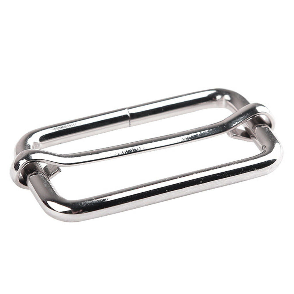 5 Pcs Assorted Multi-Purpose Sliver Metal Slide Buckle for Hardware Belt Bags