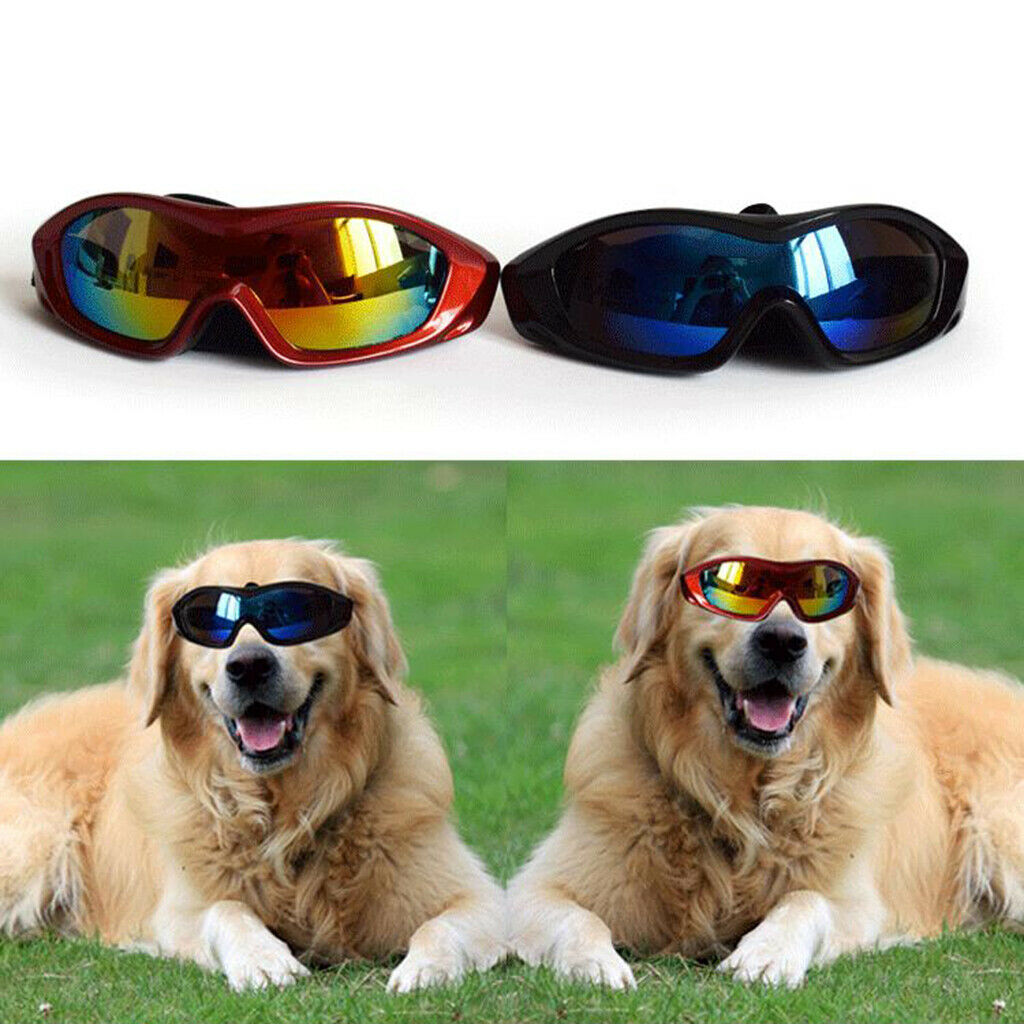 Pack of 2 Windproof Anti-UV Dogs Sunglasses Dogs Sunglasses For Medium Dog