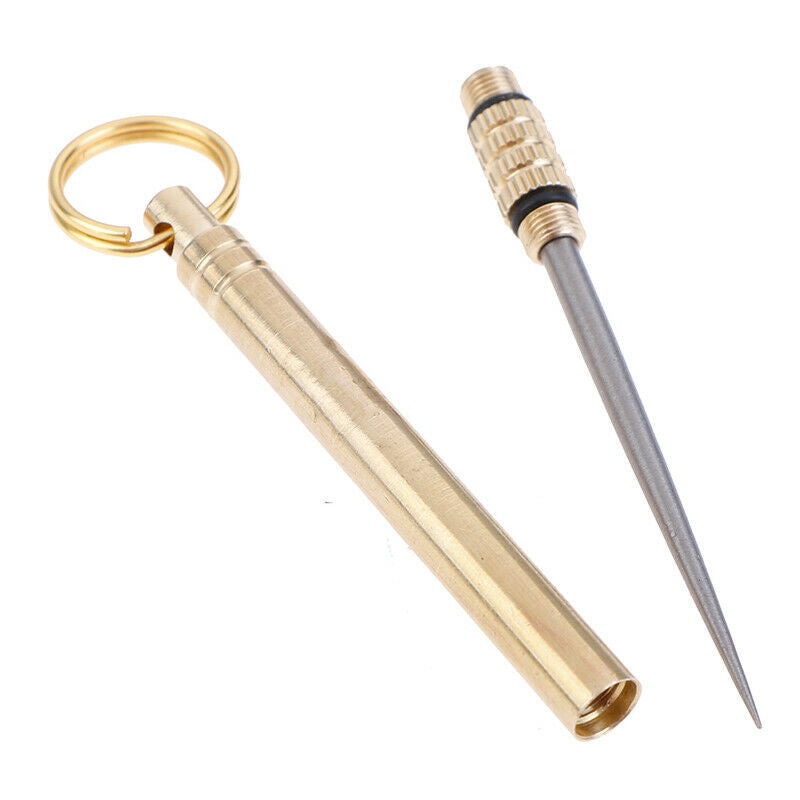 Titanium Alloy Toothpick Fruit Fork Keychain Camping Tool Toothpick Outdoor BDA