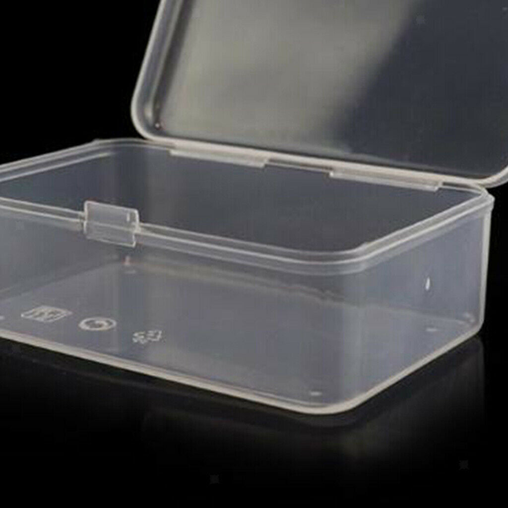 Set of 5 Clear Ring Storage Case Organizer Holder for Compressed Masks Beads