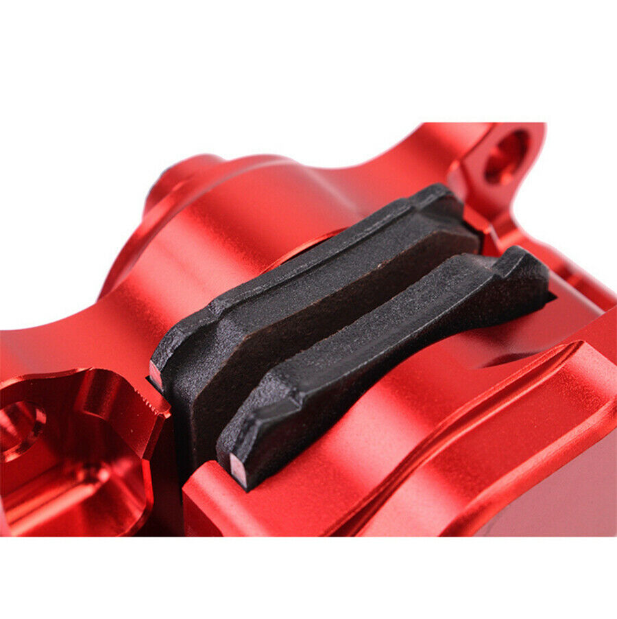 Red CNC Motorcycle Modification Brake Caliper Brake Pads and Banjo Bolt Included