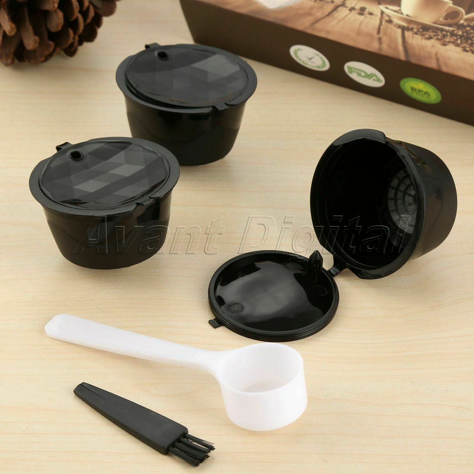 Reusable Coffee Capsule Shell Refillable Nescafe Gusto Dolce Filter 3x i Cafilas