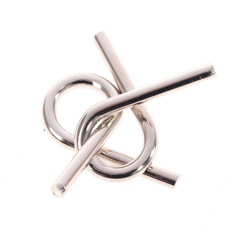 8Pcs/Set Metal Montessori Puzzle Wire IQ Mind Brain Teaser Puzzle ToysI7CA