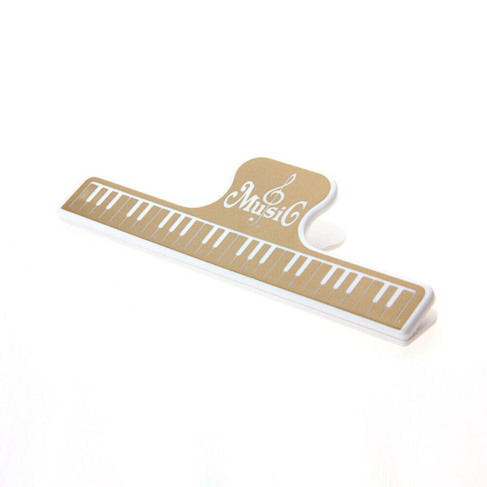 2 Pcs Music Book Note Clip Sheet Music Book Page Clip Brown ABS L Size