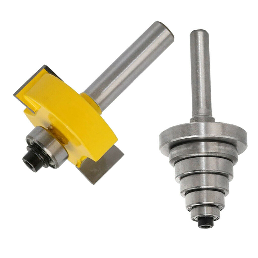 8 Mm Rebate Cutter With 6 Bearing Sets 3/8 '', 1/2 '', 5/8 '', 3/4 '', 7/8 ''