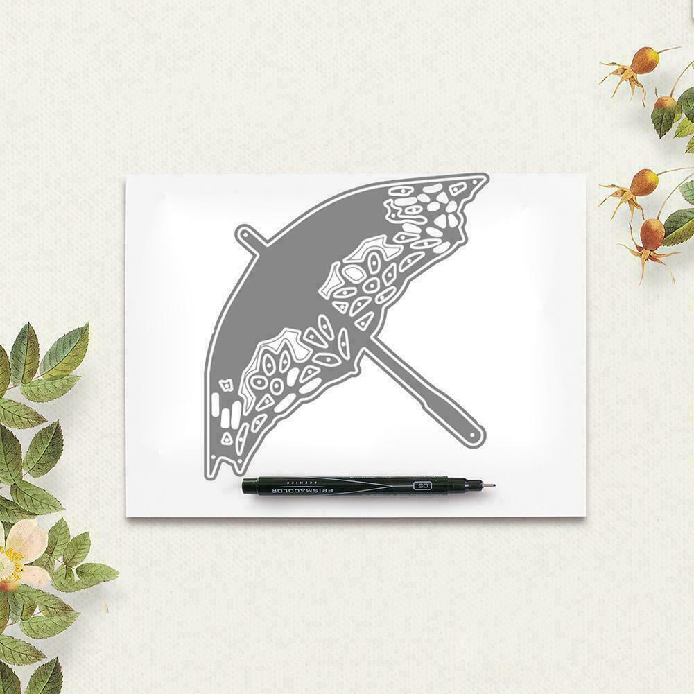 Umbrella Metal Cutting Dies Die Cut Stencil Embossing Scrapbooking Photo x1 L5K3