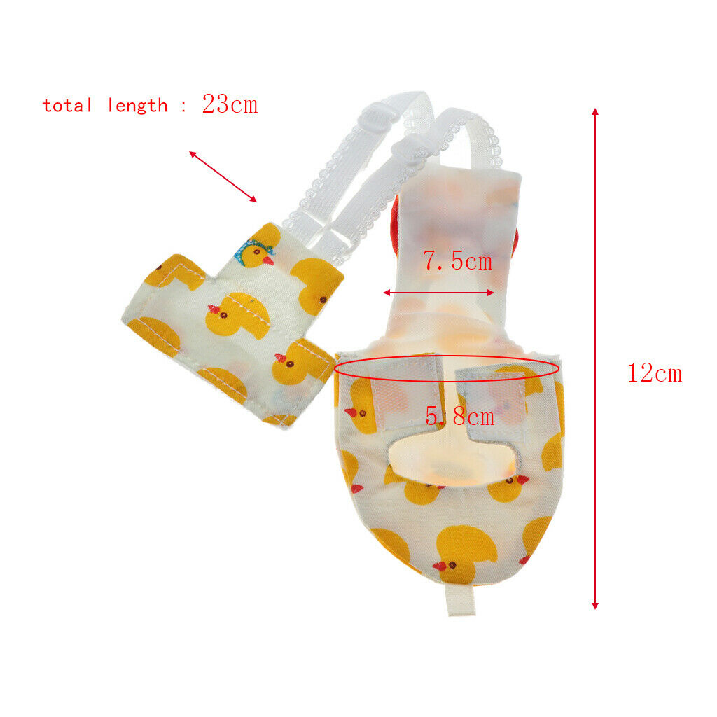 Parrot Breathable Diaper Washable Soft Cozy Fabric Nappy Bird Pigeon Birdie
