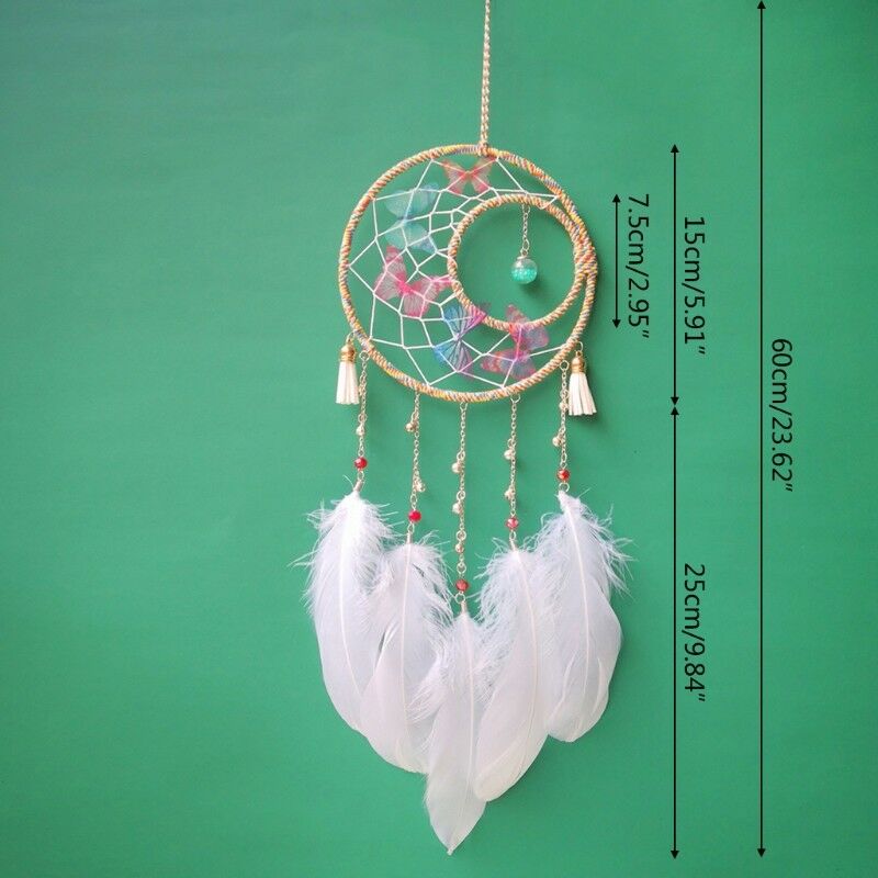 Handmade Dream Catcher Car Home Hanging Butterfly Bead Tassels Ornament Gift