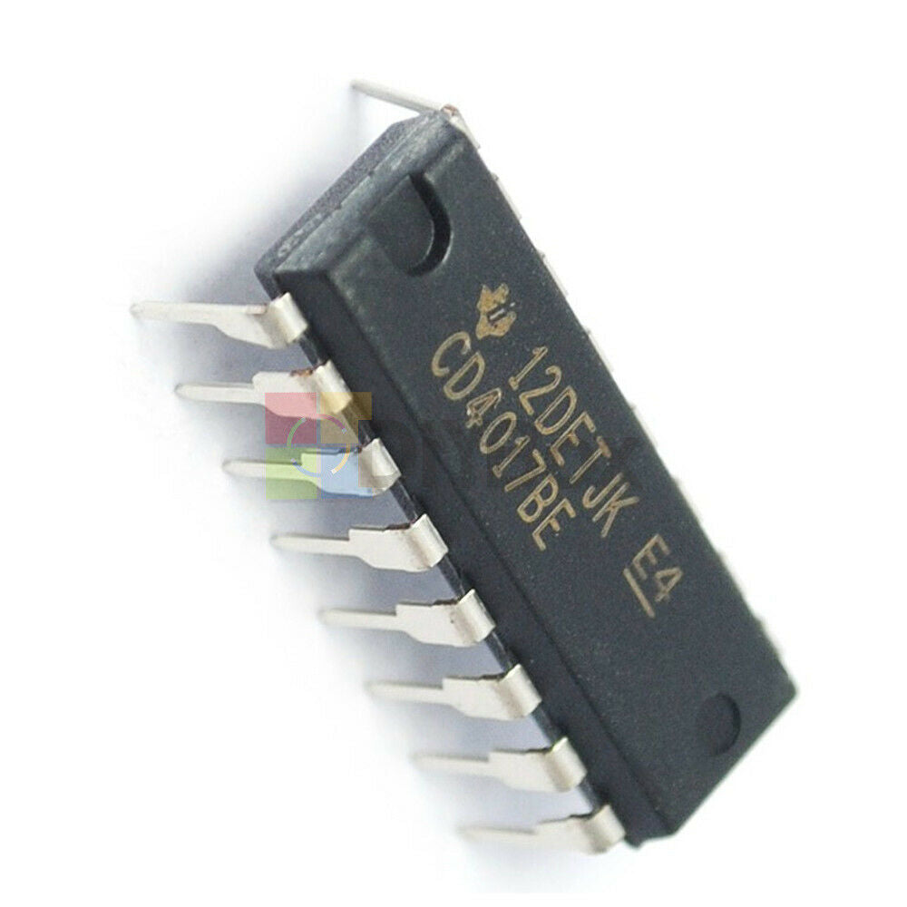 20Pcs CD4017 CD4017BE 4017 DIP-16 DECADE COUNTER DIVIDER IC CHIPS