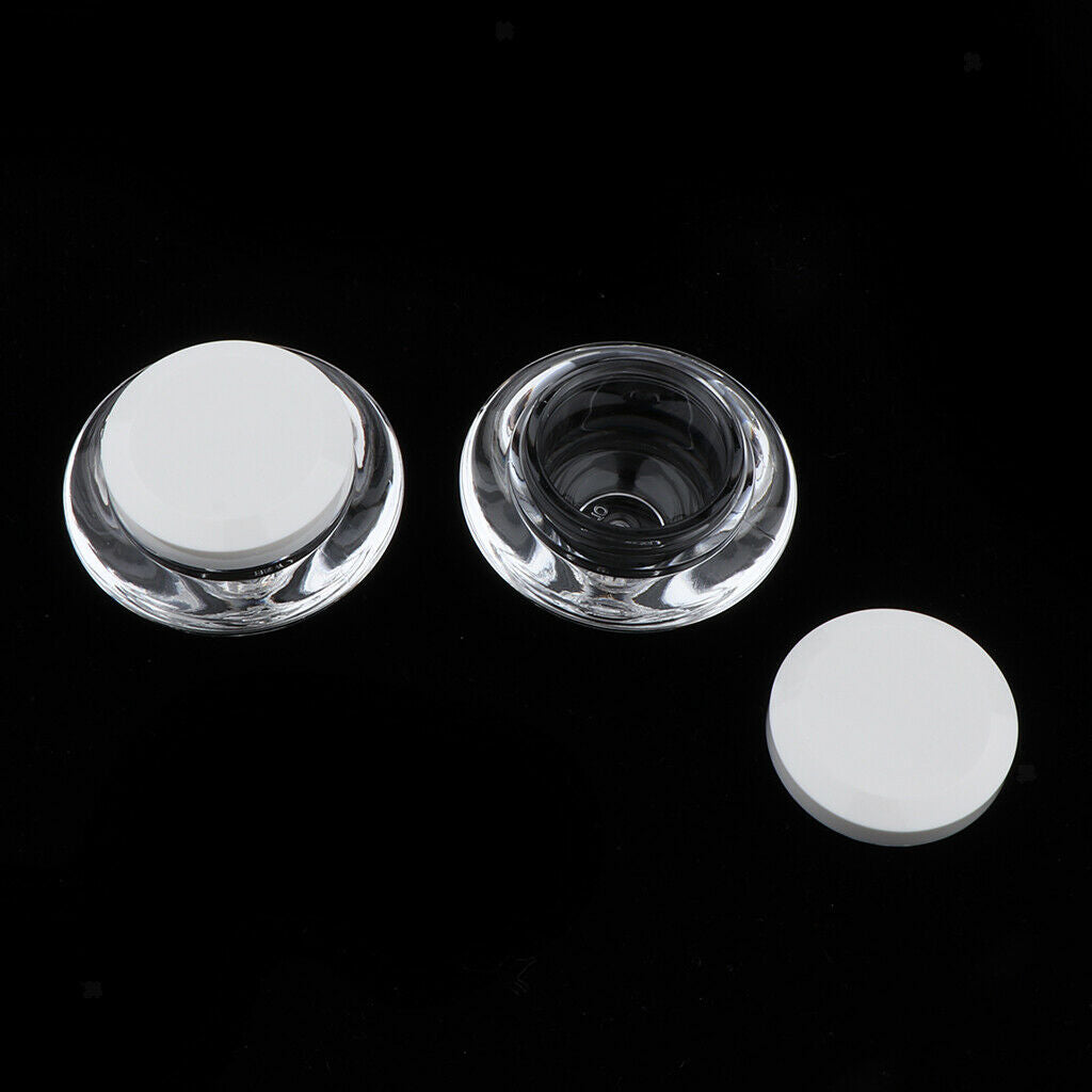 Empty Plastic Pot Jars,4pcs Cosmetic Containers for Eyshadow Makeup Nail Powder