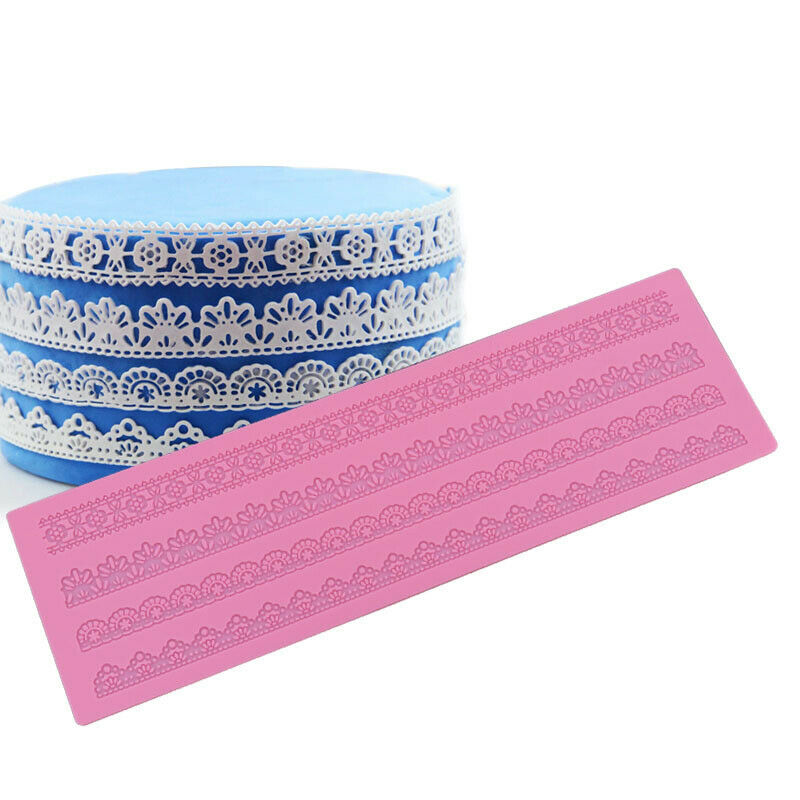 Lace Mold Cake Border Decoration Fondant Wedding Lace Mat Cake Decorating To SJ