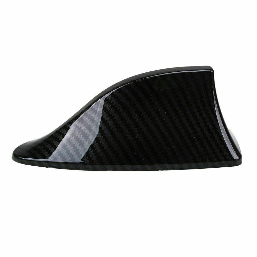 Carbon Fiber Shark Fin Roof Antenna Aerial FM/AM Radio Decoration Auto Universal