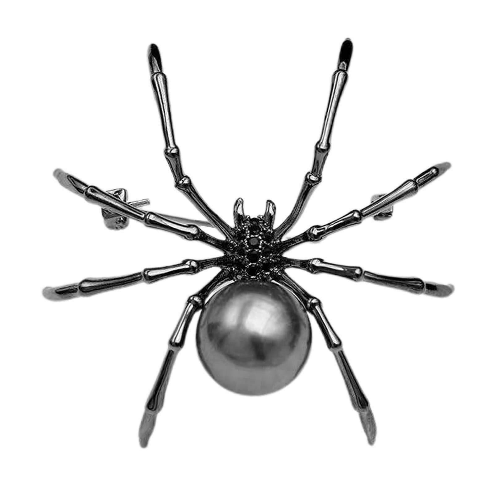 Alloy Retro Style Spider Brooches Female Witch Bridal Brooch Pin Halloween