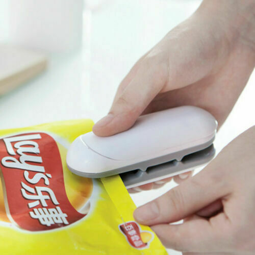 Mini 2in-1 Portable Heat Sealing Machine Impulse Seal Packing Plastic Bag Sealer