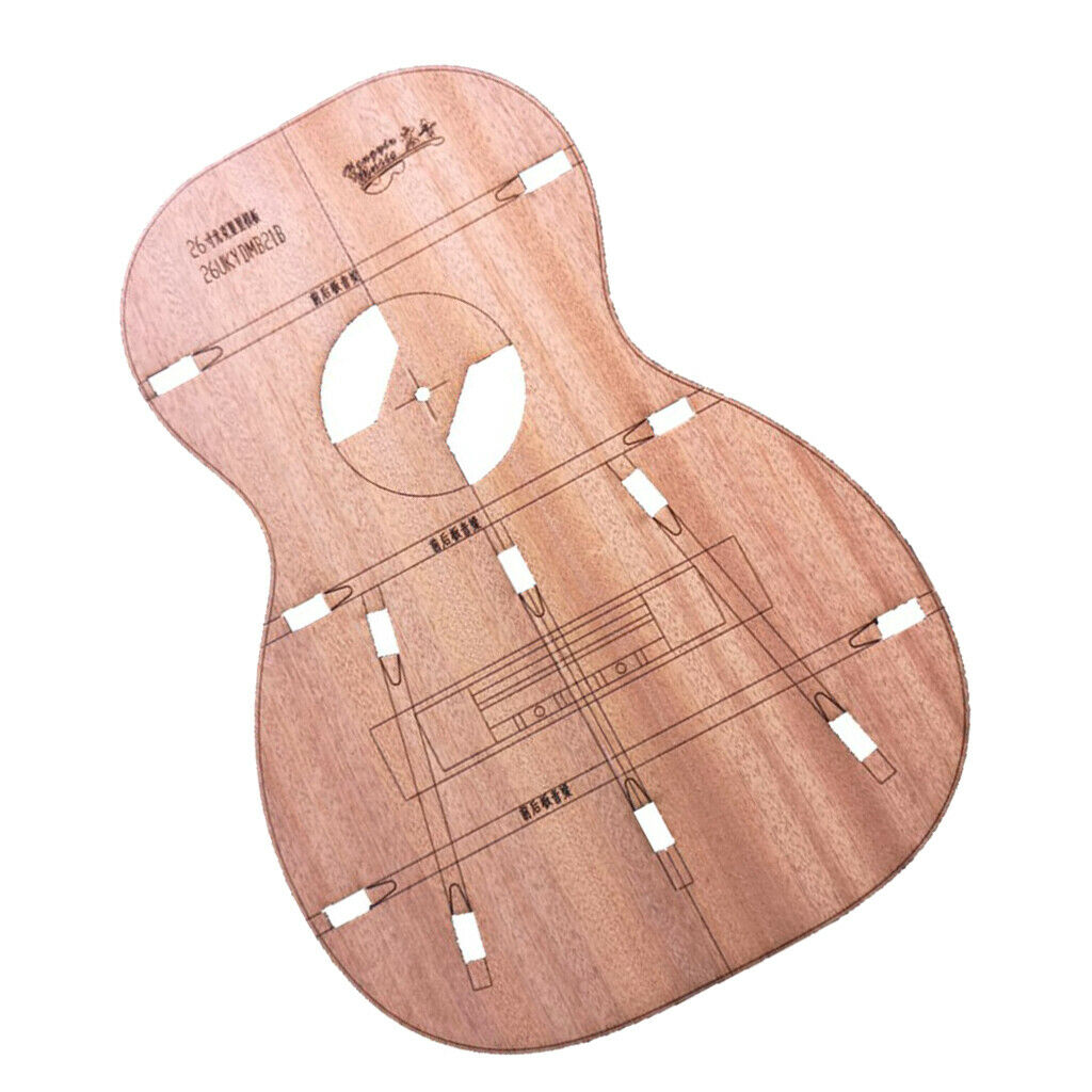 DIY Tenor Ukulele Body Layout Template Premium Guitar Barrel Building Templates
