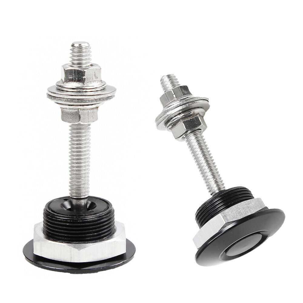 2PCS Bumper Latch Kit Push Button Quick Release Hood Bonnet Pins Lock Clip