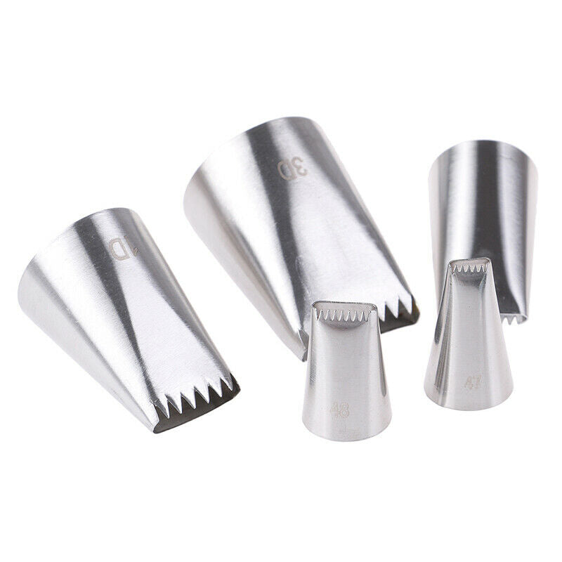 5pcs Basket Weave Tips Icing Piping Nozzle Stainless Steel Writing Tube Nozz3CBD