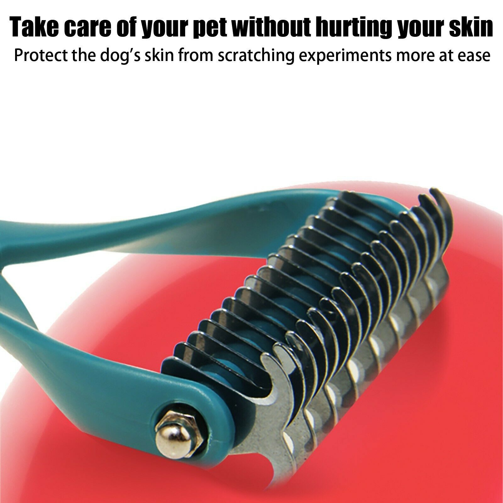 2Pcs Double Side Undercoat Rake Comb Dog Cat Easily Remove Floating Hair Durable