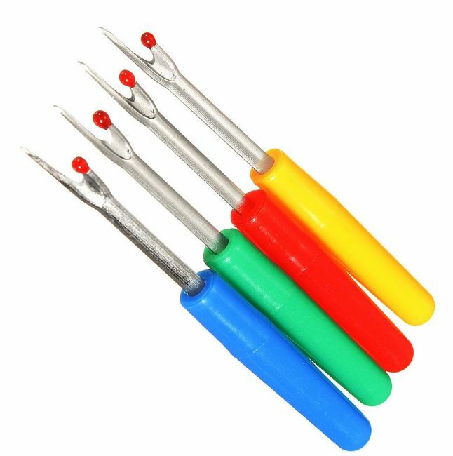 4x Plastic Handle Craft Thread Cutter Seam Ripper Stitch Unpicker Sewing Tool CH