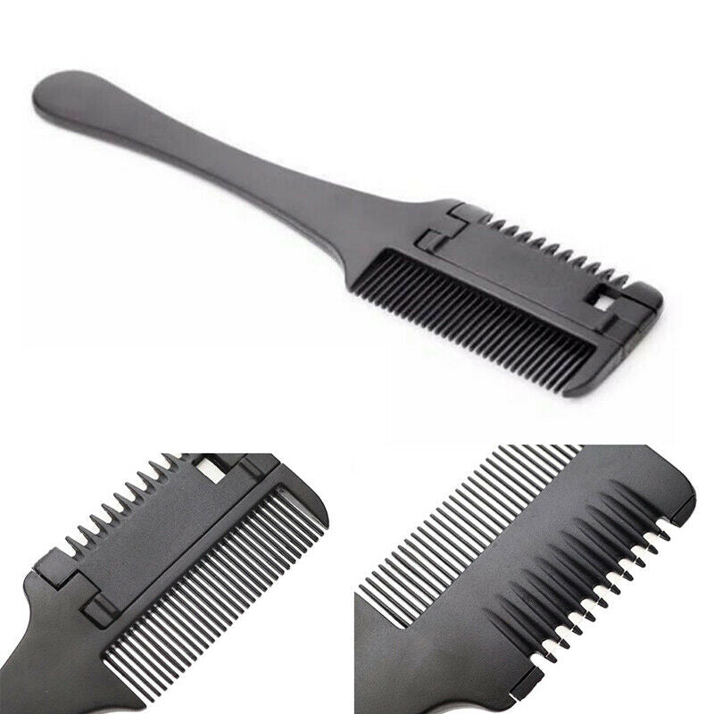 Double Sides Hair Razor Comb Hair Cutting Thinning Trimmer with Blade CHBBAY KX