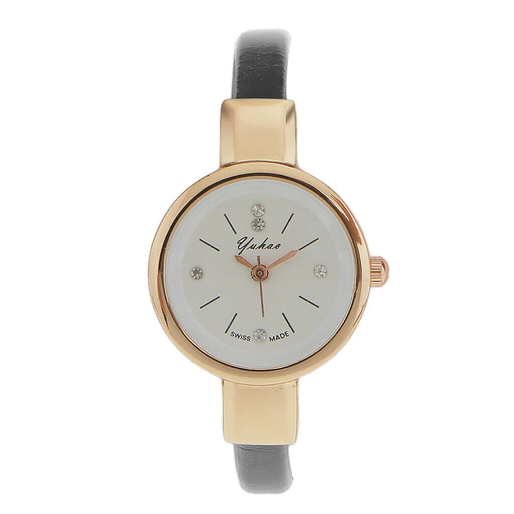 Fashion Mens Womens Bracelet Black Quartz Watch Women