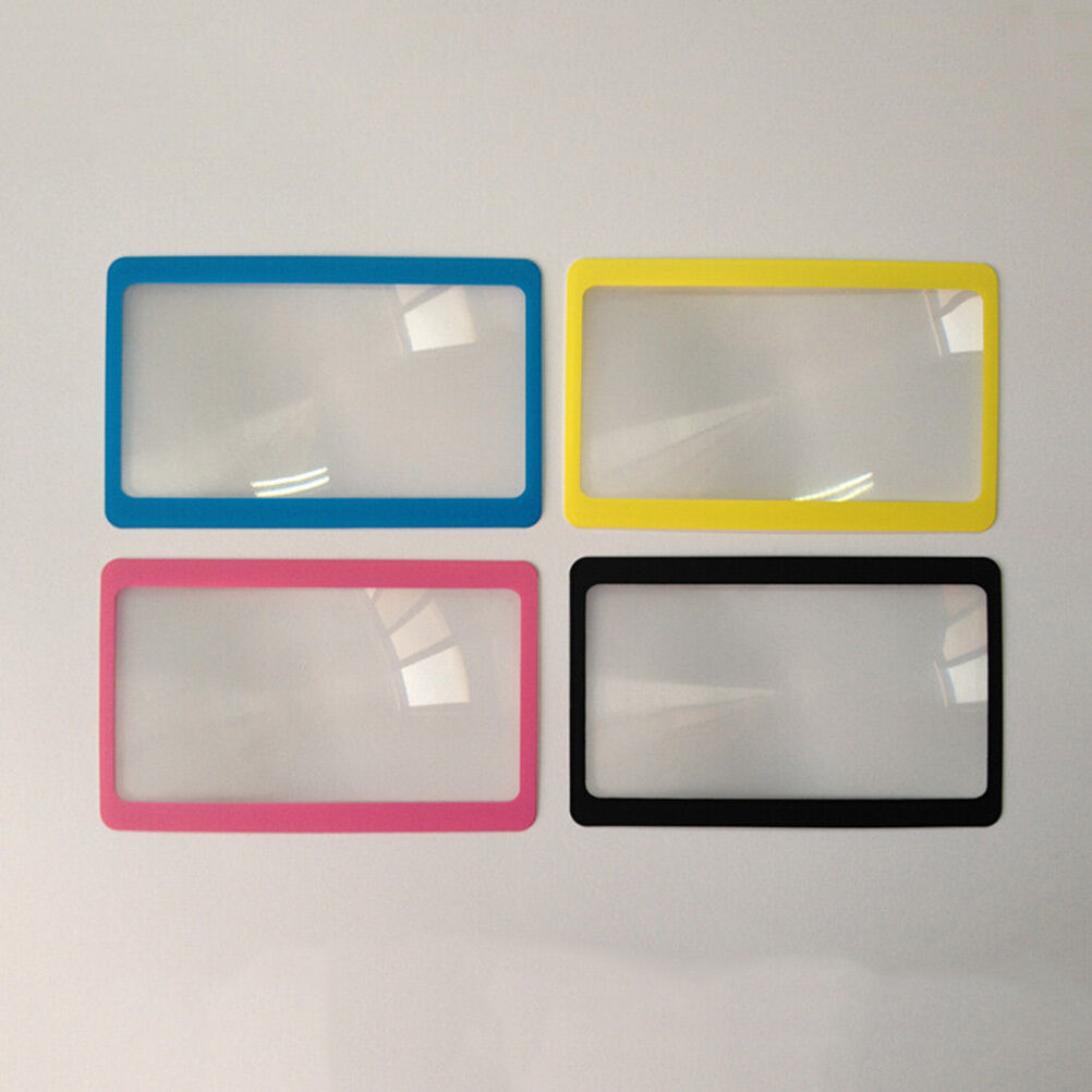 1x Credit Card Size Magnifier Reading Magnifying Glasses Pocket Magnifi.l8