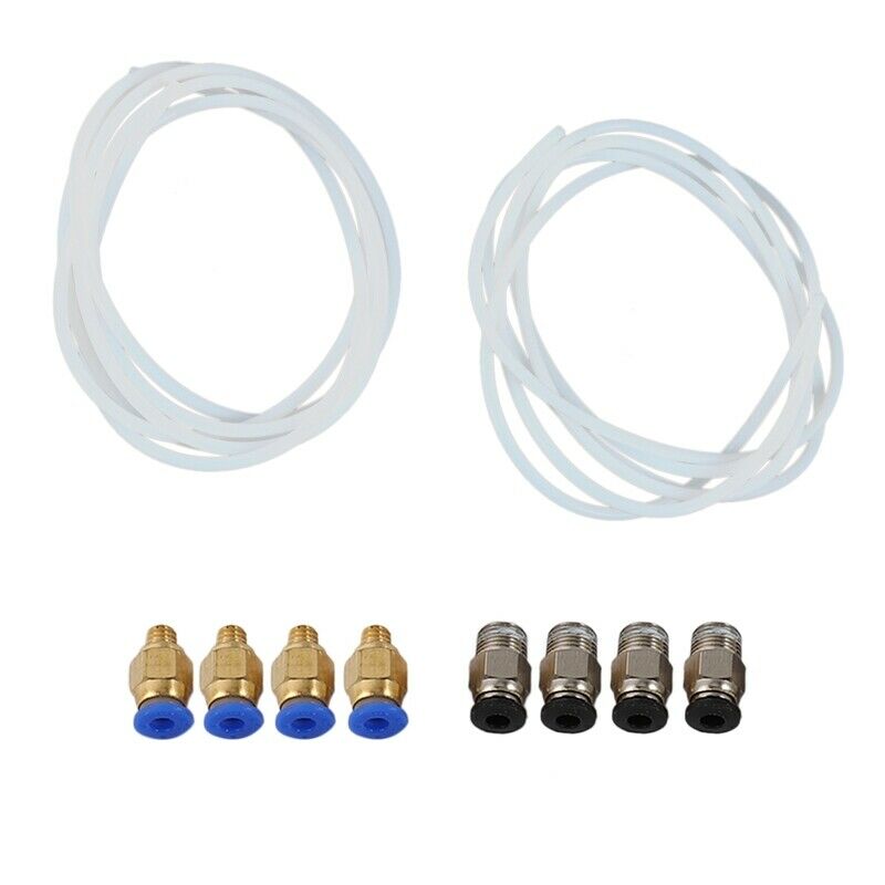 2 Pieces Ptfe PTFE Tube (2 Meters) + 4 Pieces Pc4-M6  Fitting + 4 Pieces Pc4-MY4