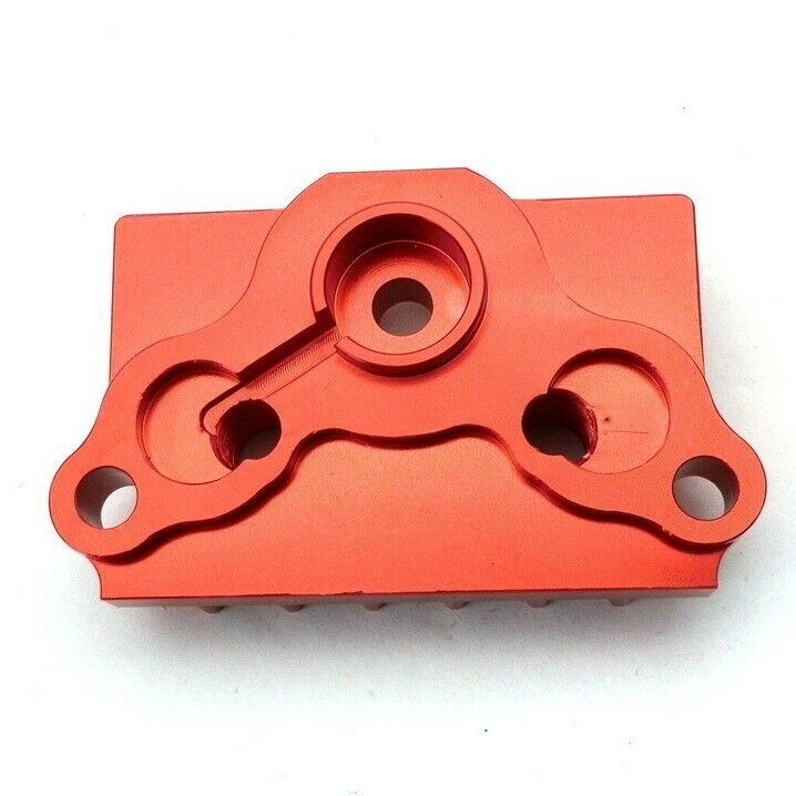 Red 65MM CNC Oil Cooler Adapter Plate 50-125CC Pit Dirt Bike ATV Z50 Motorcycle