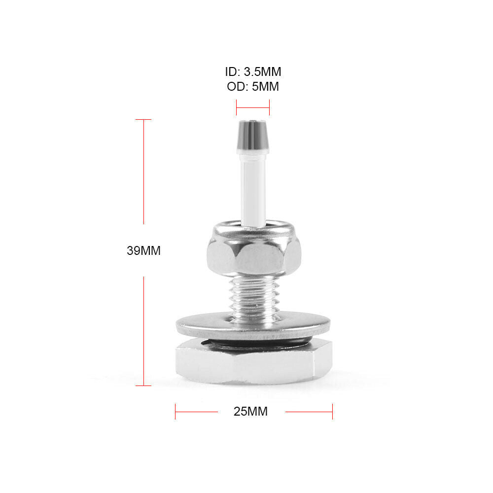 Turbocharger Silicone Pipe Boost Hose Nipple Turbo Vacuum Vac Gauge Fitting Tdi