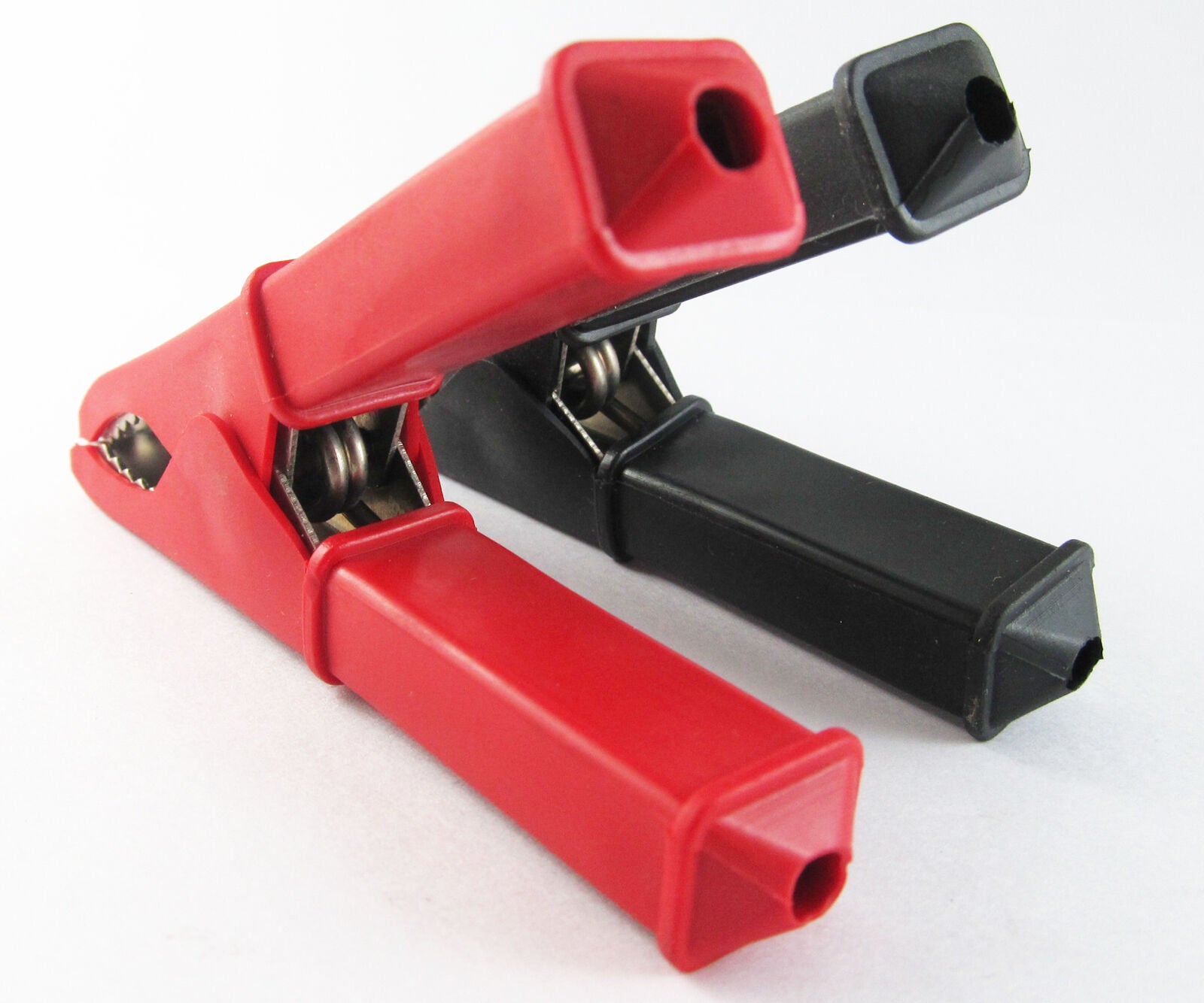 2 pcs High quality Brass Battery Clip Insulated Clamp 100mm 100A Red & Black new