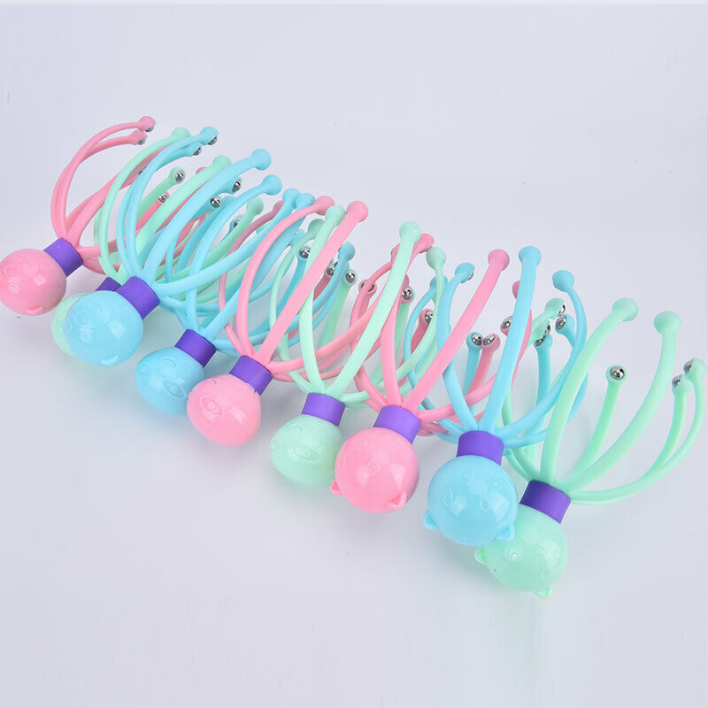 1PC Claw Massager Octopus Head Scalp Neck Stress Release Relief Head C XC